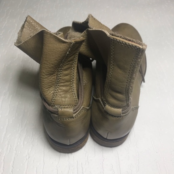 Lucky Brand Leather booties neutral Sz 7 - Picture 4 of 5